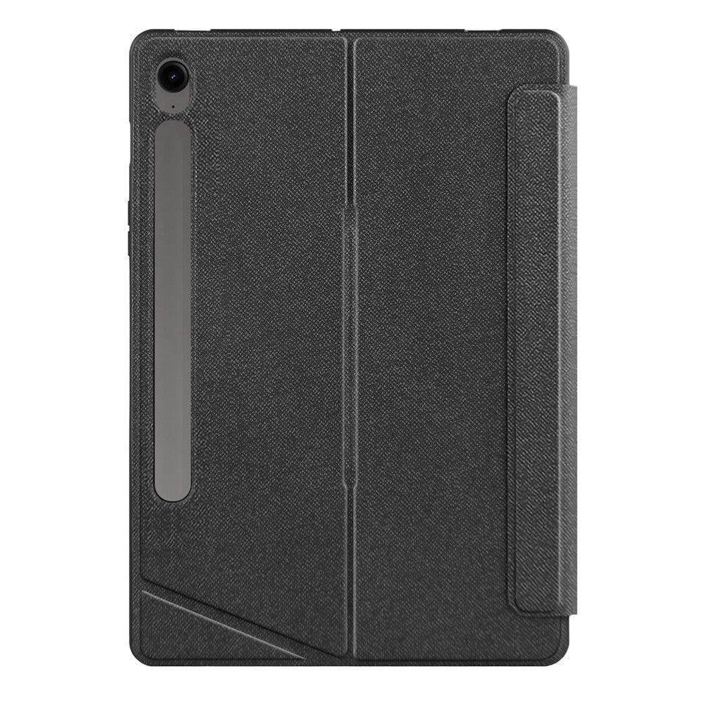 Til Samsung Galaxy Tab S10 FE læderetui + Bluetooth-kompatibelt tastatur med baggrundsbelysning og trackpad