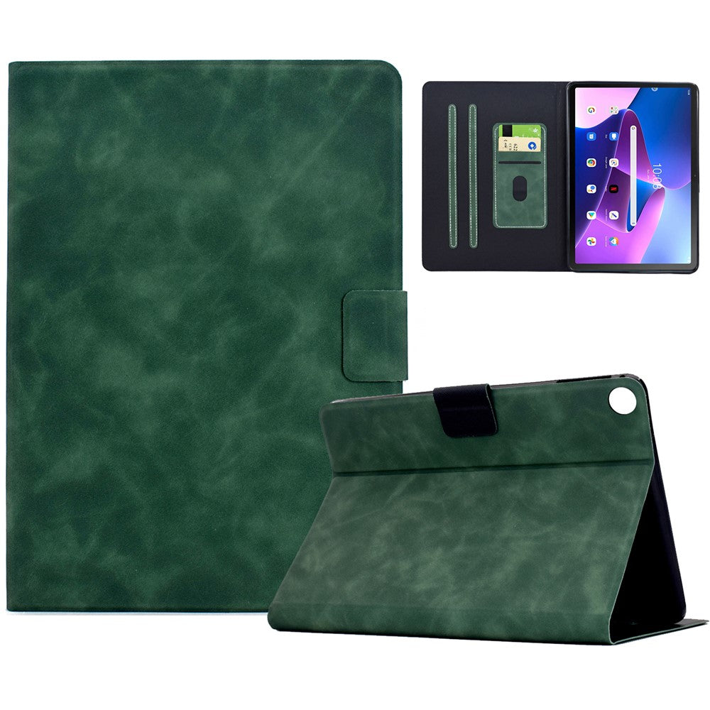 For Lenovo Tab M10 Plus (3rd Gen) Case PU Leather Tablet Cover with Card Slots
