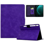 Til Samsung Galaxy Tab S9 / Tab S9 FE etui i PU-læder tabletcover med kortpladser