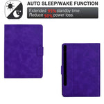 Til Samsung Galaxy Tab S9 / Tab S9 FE etui i PU-læder tabletcover med kortpladser