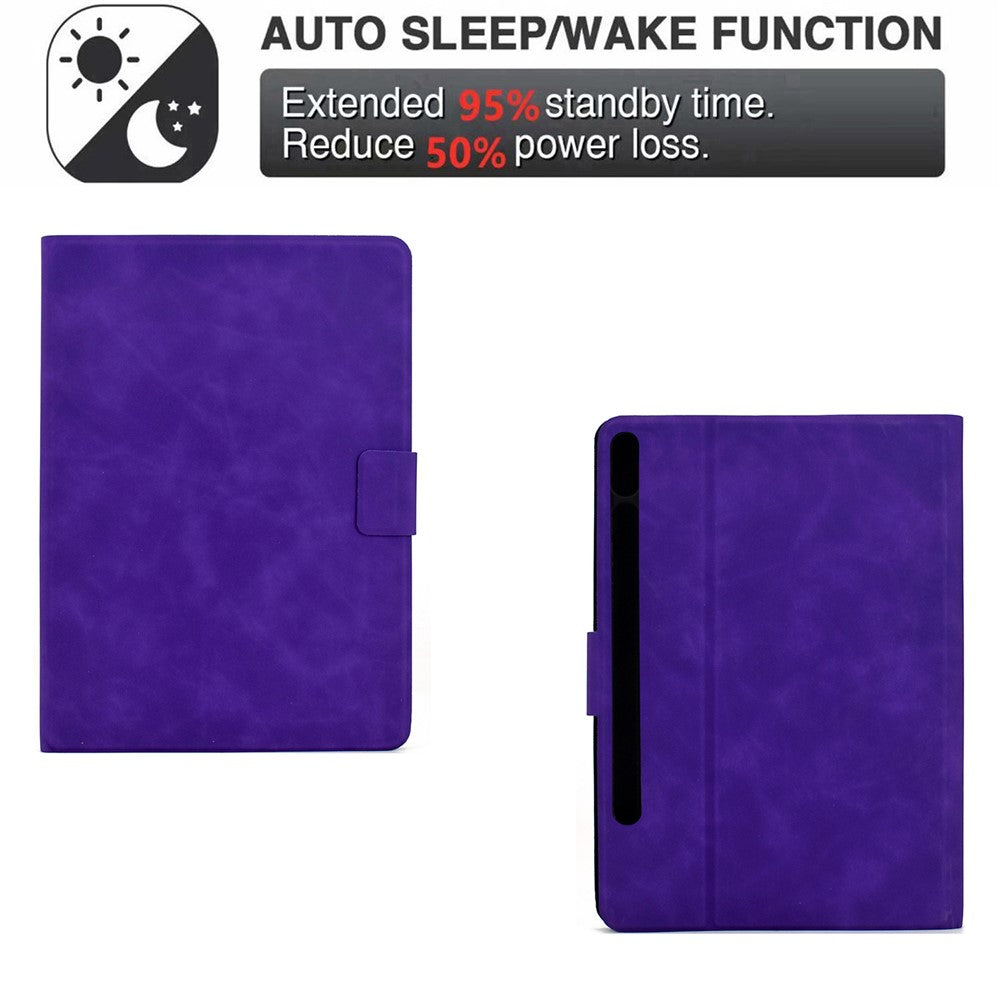 Til Samsung Galaxy Tab S9 / Tab S9 FE etui i PU-læder tabletcover med kortpladser