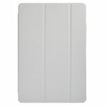 For Samsung Galaxy Tab S10 FE+ Case Tri-Fold Stand Leather + TPU + Acrylic Clear Back Tablet Cover