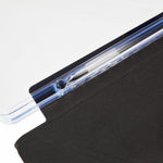 For Samsung Galaxy Tab S10 FE+ Case PU Leather Origami Stand Clear Tablet Cover