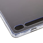 For Samsung Galaxy Tab S10 FE+ Case PU Leather Origami Stand Clear Tablet Cover