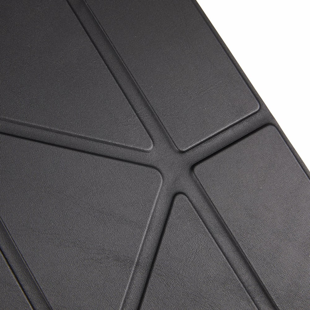 For Samsung Galaxy Tab S10 FE+ Case PU Leather Origami Stand Clear Tablet Cover