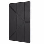 For Samsung Galaxy Tab S10 FE+ Case PU Leather Origami Stand Clear Tablet Cover