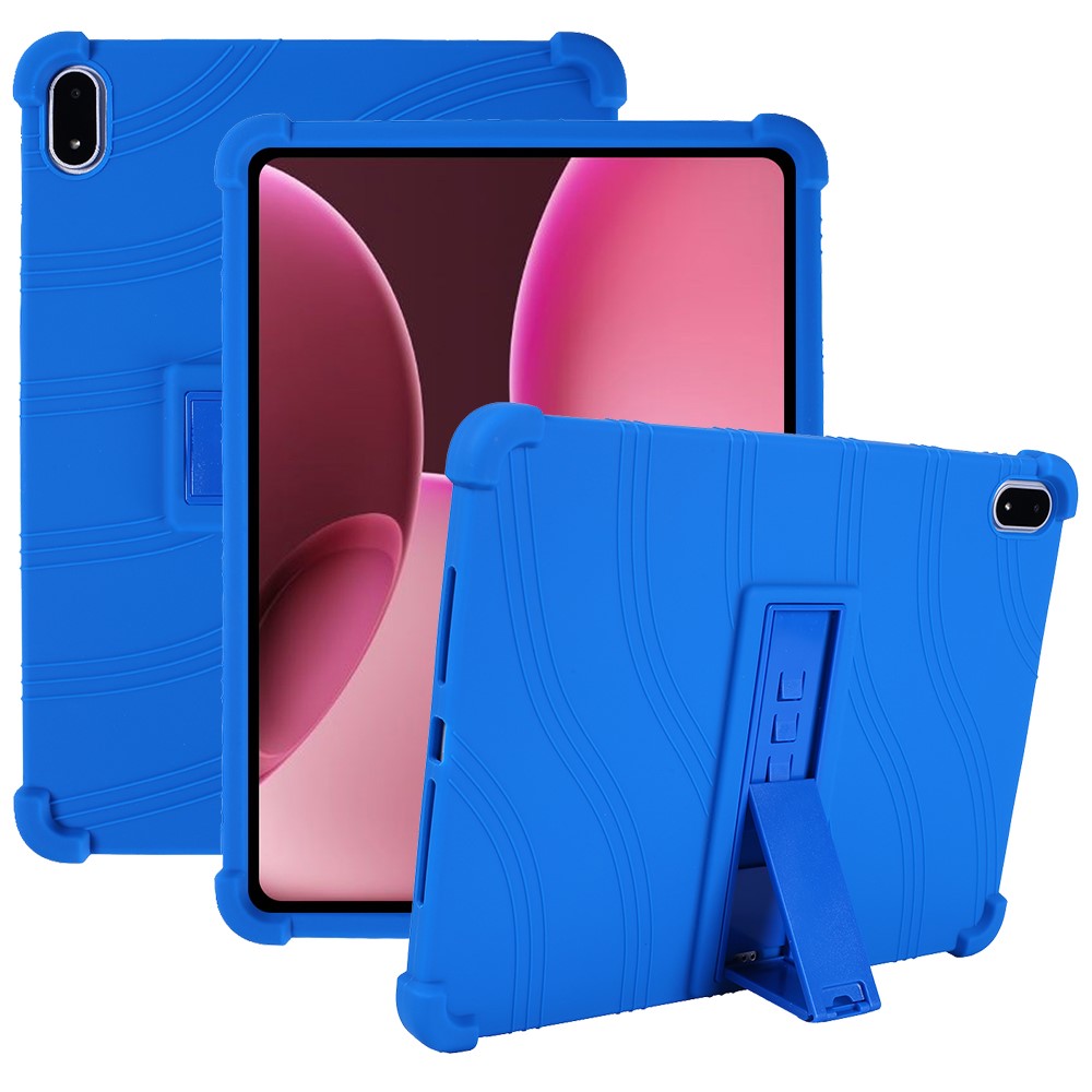 For Oppo Pad 4 Pro / OnePlus Pad 2 Pro Silicone Case with Kickstand Rugged Protective Cover