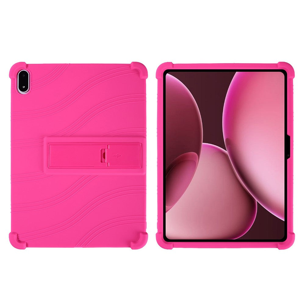 For Oppo Pad 4 Pro / OnePlus Pad 2 Pro Silicone Case with Kickstand Rugged Protective Cover