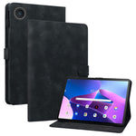 For Lenovo Tab TB311FU Case Lily Flower Imprint Card Slots Leather Tablet Cover