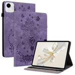 For Honor Pad X9a Case Card Holder Anti-Scratch Leather Cover Rose Flower Imprint