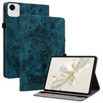 For Honor Pad X9a Case Card Holder Anti-Scratch Leather Cover Rose Flower Imprint