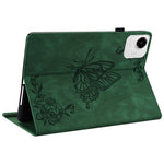 Til Honor Pad X9a Etui Sommerfugl Blomst Tryk PU Læder Tablet Cover med Kortlommer