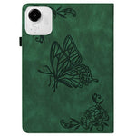 Til Honor Pad X9a Etui Sommerfugl Blomst Tryk PU Læder Tablet Cover med Kortlommer