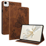 Til Honor Pad X9a Etui Sommerfugl Blomst Tryk PU Læder Tablet Cover med Kortlommer