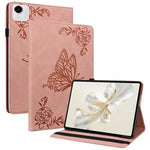 Til Honor Pad X9a Etui Sommerfugl Blomst Tryk PU Læder Tablet Cover med Kortlommer