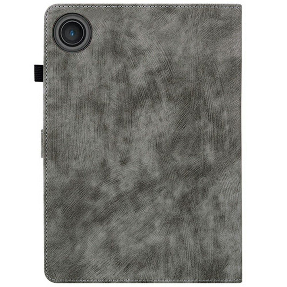 For Lenovo Tab TB311FU Case Tiger Imprint Anti-Scratch PU Leather Tablet Cover