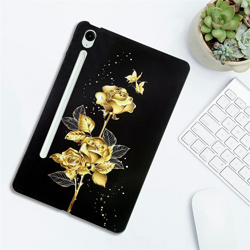 Til Samsung Galaxy Tab S10 FE+ TPU Cover Mønstertryk Slim Tablet Beskyttelsescover