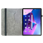 Läderfodral för Lenovo Tab TB311FU med mönster och stativ, surfplatta och kortplatser