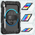 For iPad (2025) / iPad 10.9 (2022) Case Camo Printing PC + Silicone Tablet Cover with PET Film / Shoulder Strap