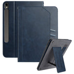 Stand Case for Samsung Galaxy Tab S10 FE / S9 / S9 FE Auto Wake / Sleep PU Leather Tablet Cover with Wallet / Hand Strap