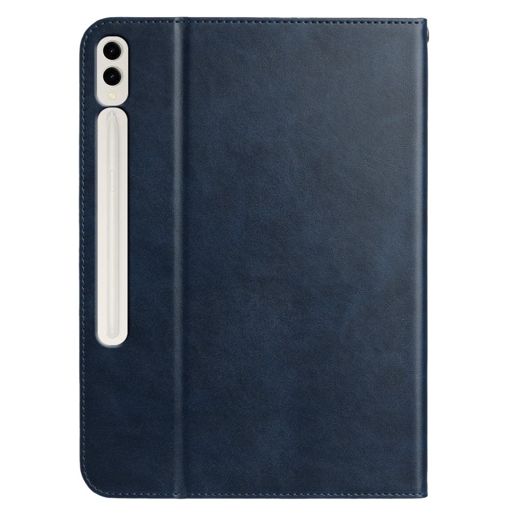 Stativetui til Samsung Galaxy Tab S10+ / S9+ / S9 FE+ Auto Wake / Sleep PU-læder Tabletcover med Pung / Håndrem