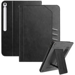 For Samsung Galaxy Tab S10 FE+ Stand Case Auto Wake / Sleep PU Leather Tablet Cover with Wallet / Hand Strap