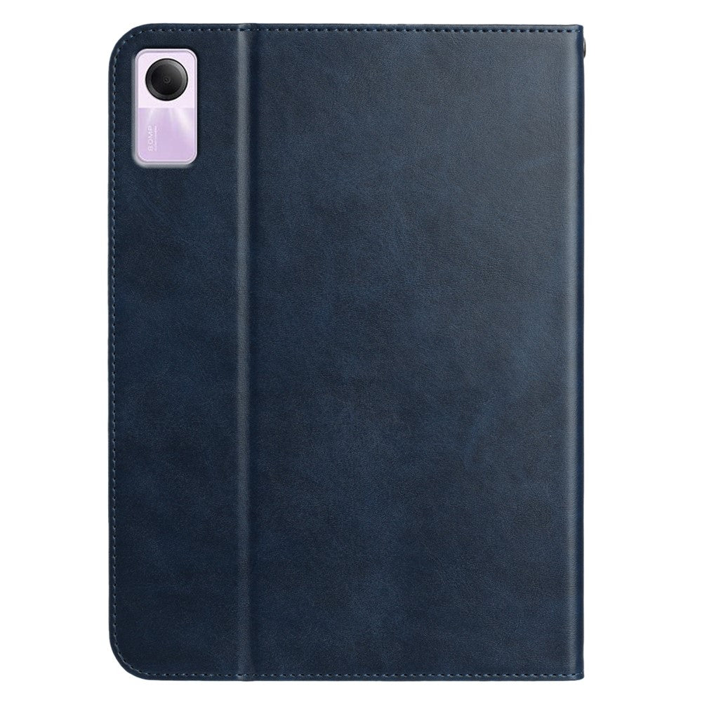 For Xiaomi Redmi Pad SE Stand Case Auto Wake / Sleep PU Leather Tablet Cover with Wallet / Hand Strap