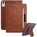 For Xiaomi Redmi Pad SE Stand Case Auto Wake / Sleep PU Leather Tablet Cover with Wallet / Hand Strap