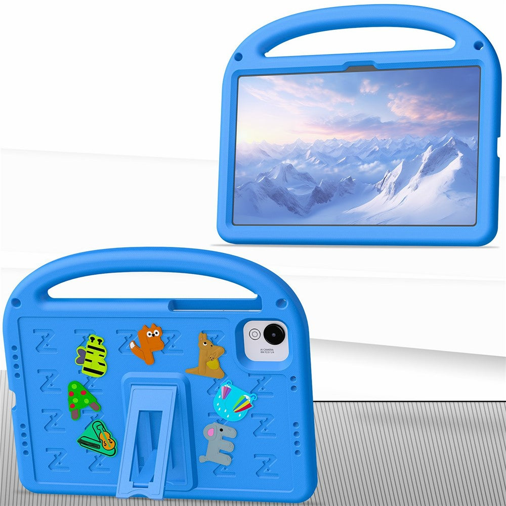 Til Honor Pad X10 Pro / Pad X9a / Pad X9 Pro Støttefod Cover Tegneserie Design Anti-Fald EVA+PC Tablet Cover med Rem til Børn