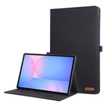 For Samsung Galaxy Tab S10 FE+ Leather Case Card Holder Cloth Texture Tablet Stand Cover