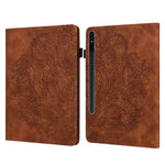 Tablet Case For Samsung Galaxy Tab S10+  /  S9 FE+  /  S9+  /  S8+  /  S7+  /  S7 FE Peacock Flower Pattern Card Holder Leather Cover