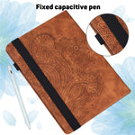 Tablet Case For Samsung Galaxy Tab S10+  /  S9 FE+  /  S9+  /  S8+  /  S7+  /  S7 FE Peacock Flower Pattern Card Holder Leather Cover