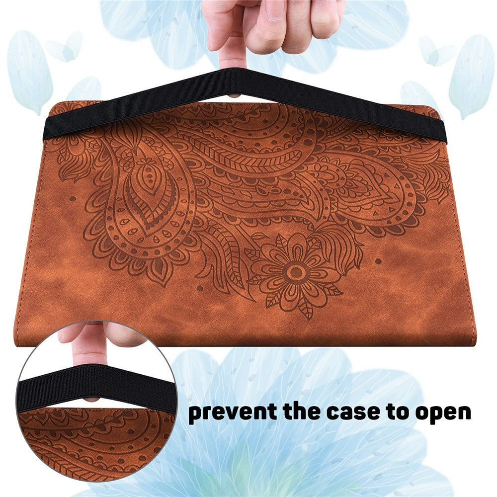 Tablet Case For Samsung Galaxy Tab S10+  /  S9 FE+  /  S9+  /  S8+  /  S7+  /  S7 FE Peacock Flower Pattern Card Holder Leather Cover
