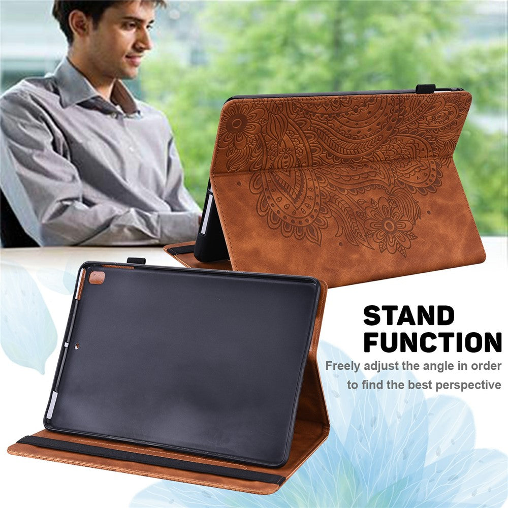 Tablet Case For Samsung Galaxy Tab S10+  /  S9 FE+  /  S9+  /  S8+  /  S7+  /  S7 FE Peacock Flower Pattern Card Holder Leather Cover