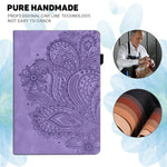 Tablet Case For Xiaomi Redmi Pad Pro 5G  /  Pad Pro  /  Poco Pad 4G Peacock Flower Pattern Card Holder Leather Cover