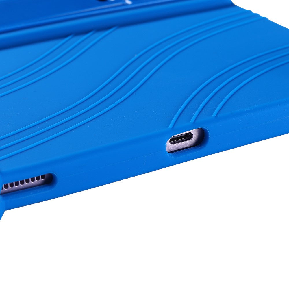 For Samsung Galaxy Tab S10 FE+ Silicone Case with Kickstand Rugged Protective Cover