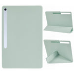 For Samsung Galaxy Tab S10 FE+ Case PC + PU Leather Origami Stand Magnetic Tablet Cover