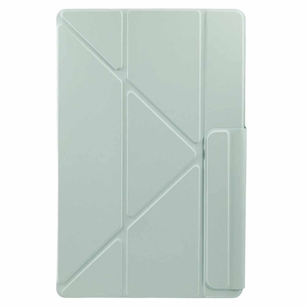 For Samsung Galaxy Tab S10 FE+ Case PC + PU Leather Origami Stand Magnetic Tablet Cover