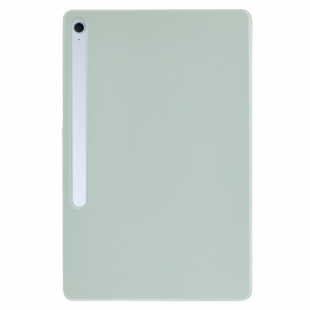 For Samsung Galaxy Tab S10 FE+ Case PC + PU Leather Origami Stand Magnetic Tablet Cover