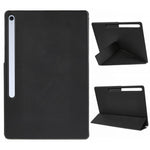 For Samsung Galaxy Tab S10 FE+ Case PC + PU Leather Origami Stand Magnetic Tablet Cover