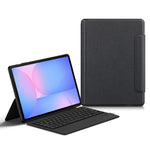 Til Samsung Galaxy Tab S10 FE+ læderetui + touchpad Bluetooth-kompatibelt tastatur (uden baggrundsbelysning)