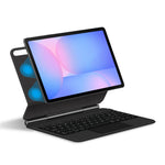 Til Samsung Galaxy Tab S10 FE / S10 Lite / S9 / S8 / S7 FE Flydende Magnetisk Bluetooth-kompatibelt Tastatur (Tysk) + Læder Tablet Etui