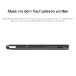 Til Samsung Galaxy Tab S10 FE / S10 Lite / S9 / S8 / S7 FE Flydende Magnetisk Bluetooth-kompatibelt Tastatur (Tysk) + Læder Tablet Etui