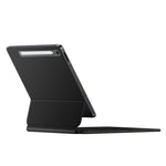 Til Samsung Galaxy Tab S10 FE / S10 Lite / S9 / S8 / S7 FE Flydende Magnetisk Bluetooth-kompatibelt Tastatur (Tysk) + Læder Tablet Etui