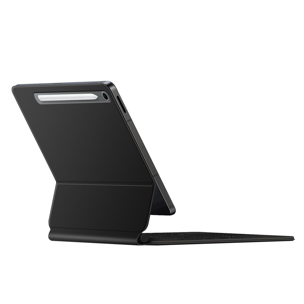 Til Samsung Galaxy Tab S10 FE / S10 Lite / S9 / S8 / S7 FE Magnetisk Flydende Bluetooth-kompatibelt Tastatur (russisk) + Tabletetui i Læder