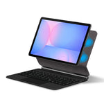 Til Samsung Galaxy Tab S10 FE / S10 Lite / S9 / S8 / S7 FE Flydende Magnetisk Bluetooth-kompatibelt Tastatur (koreansk) + Læder Tablet Cover