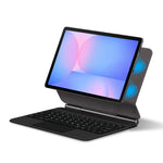 Til Samsung Galaxy Tab S10 FE / S10 Lite / S9 / S8 / S7 FE magnetisk svævende Bluetooth-kompatibelt tastatur (hebraisk) + lædertabletetui