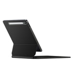 Til Samsung Galaxy Tab S10 FE / S10 Lite / S9 / S8 / S7 FE magnetisk svævende Bluetooth-kompatibelt tastatur (hebraisk) + lædertabletetui