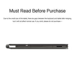 Til Samsung Galaxy Tab S10 FE / S10 Lite / S9 / S8 / S7 FE Magnetisk Flydende Bluetooth-kompatibelt Tastatur (Engelsk) + Tabletcover i Læder