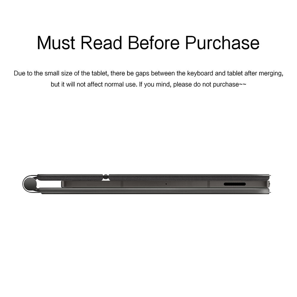 Til Samsung Galaxy Tab S10 FE / S10 Lite / S9 / S8 / S7 FE Magnetisk Flydende Bluetooth-kompatibelt Tastatur (Engelsk) + Tabletcover i Læder